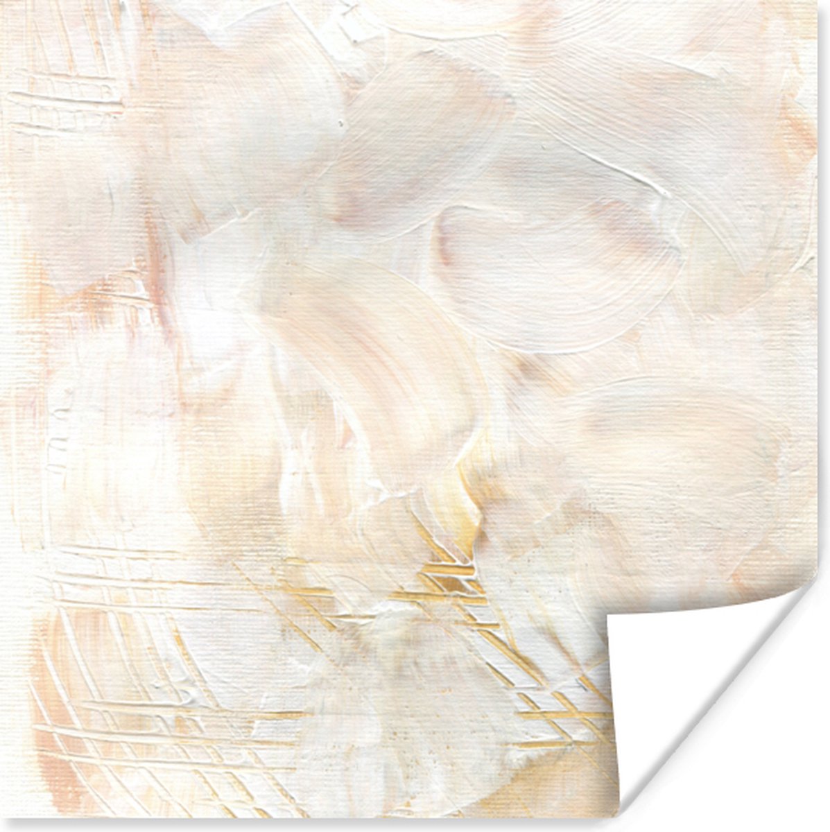 Poster Taupe - Design - Abstract - 75x75 cm