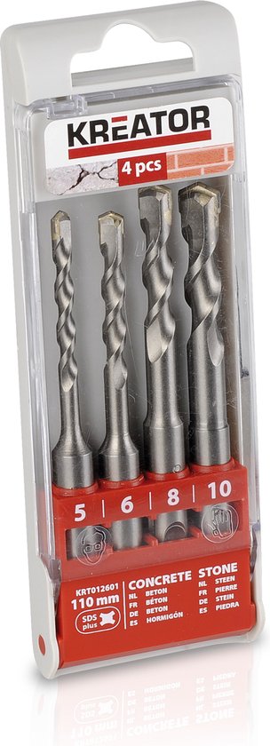 Kreator - KRT012601 - Sds borenset - 5-6-8-10x110mm 4st