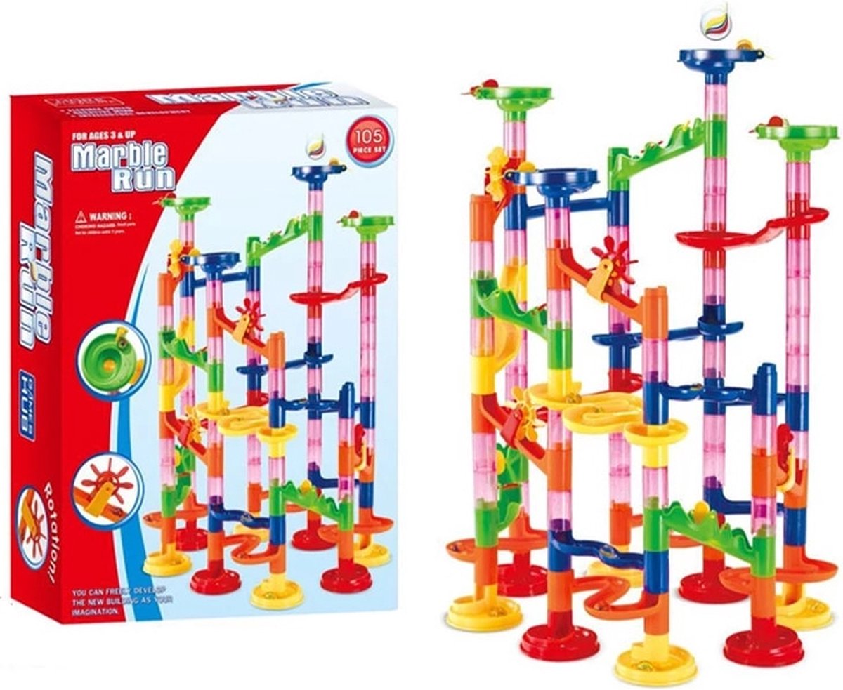 Marble Run Pipeline Toys Set 105 Delig Marble Rush Knikkerbaan
