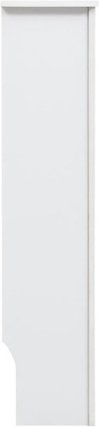 vidaXL Radiatorombouw 112x19x81.5 cm MDF wit