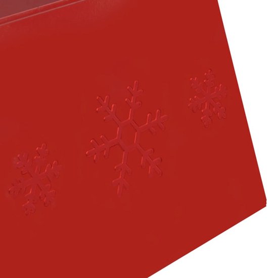 vidaXL Jupe de sapin de Noël Ø68x25 cm Rouge - Jupes de sapin de Noël de sapin de Noël - Jupes de sapin de Noël - Rok de sapin de Noël - Jupes de sapin de Noël
