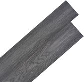 vidaXL Planches de sol autocollantes 5,21 m² 2 mm PVC Noir et blanc