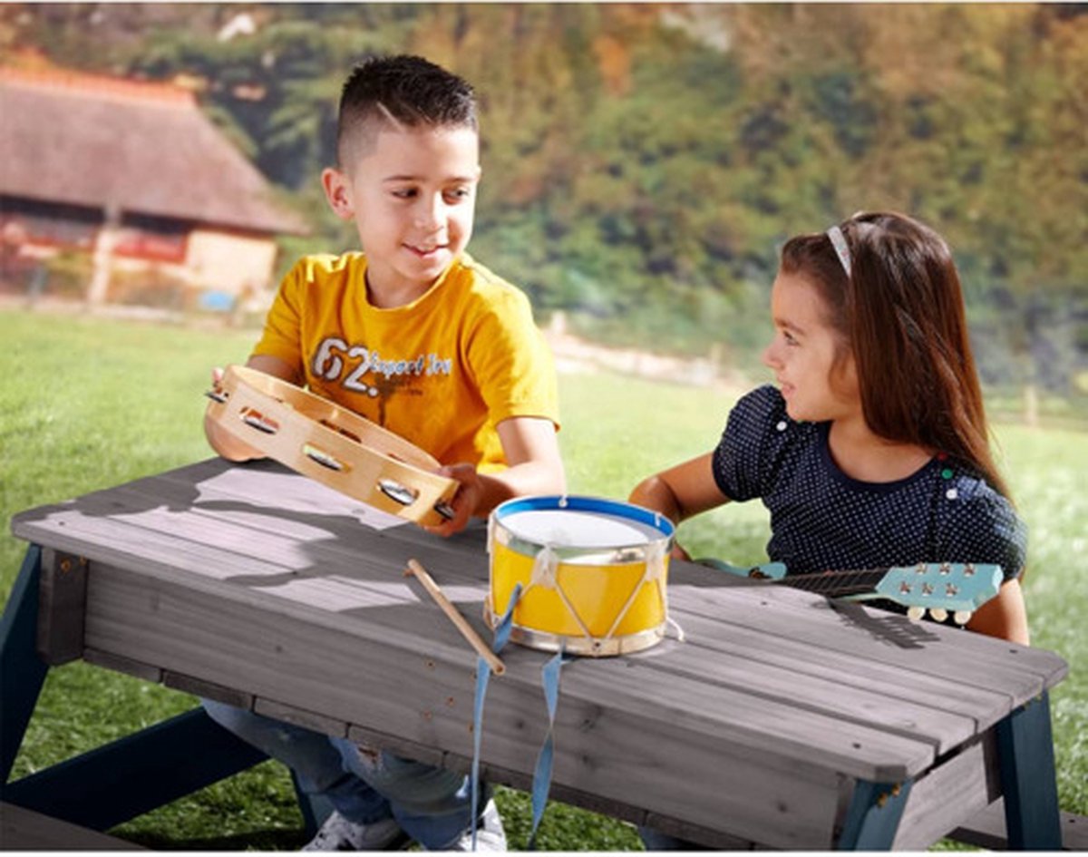 AXI Nick Zand & Water Picknicktafel in Antraciet/Grijs - Verstelbare Parasol - FSC Hout - Picknick tafel voor kinderen van hout — afbeelding 20