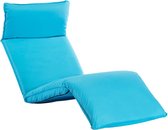 vidaXL Chaise longue pliante Tissu Oxford Bleu