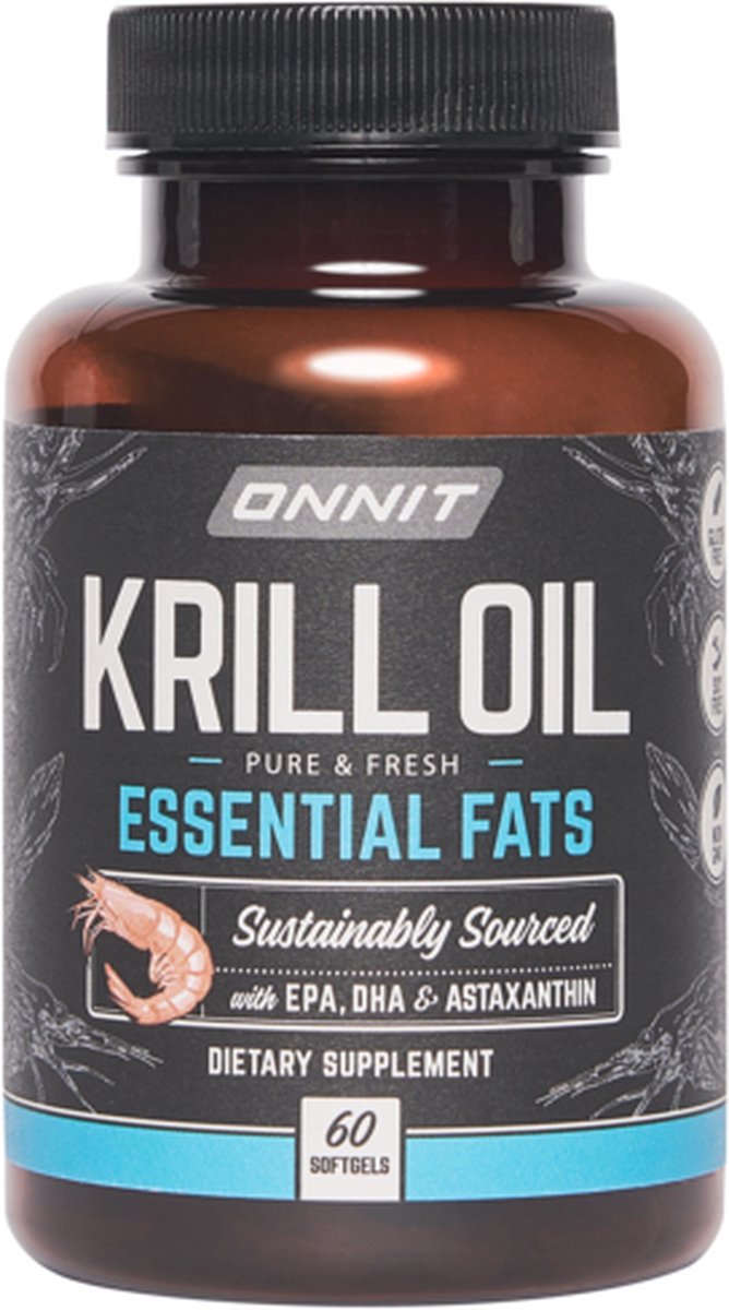 Onnit - Krillolie - Krill Oil - Pure & Fresh - Essential Fats - 60 capsules