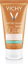 Vichy Capital Soleil SPF50 Dry Touch Zonnecrème Gemengde tot Vette Huid - Gelaat 50ml