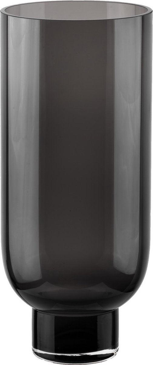 Moderne glazen vaas, SOLDEN -20% - sober design, donkergrijs, OMAHA 14GR vazen