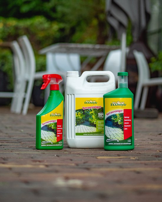 ECOstyle Terrasreiniger Spray - voor Steen Glas en Houten Oppervlakken - Gemaakt van plantaardige vetzuren - 750 ML van Merkloos	 — afbeelding 3