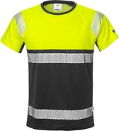 Fristads Hi Vis T-Shirt Klasse 1 7518 Thv - Hi-Vis geel/zwart - M