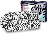 HappyBed zebra dekbed zonder overtrek | 140x200 cm - Bedrukt dekbed - Gekleurd dekbed - Dekbed met print - Wasbaar hoesloos dekbed - All year zomerdekbed & winterdekbed