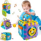 Allerion Activiteiten Kubus – 6-in-1 Speelgoed – Baby vanaf 1 jaar – Activiteitenkubus met Muziek –