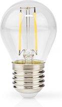 Nedis LED-Filamentlamp E27 - G45 - 4.5 W - 470 lm - 2700 K - Dimbaar - Warm Wit - Retrostijl - 1 Stuks