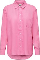 Only Blouse Onltokyo L/s Linen Blend Shirt Pnt 15259585 Sachet Pink Dames Maat - M