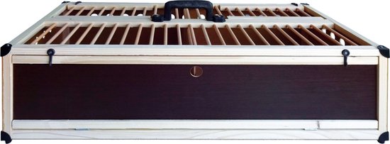 Panier d'apprentissage bois 80x40x25 cm 2 compartiments BP premium