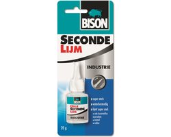 Bison Secondelijm Industrie 20 g, vloeibare, professionele secondelijm