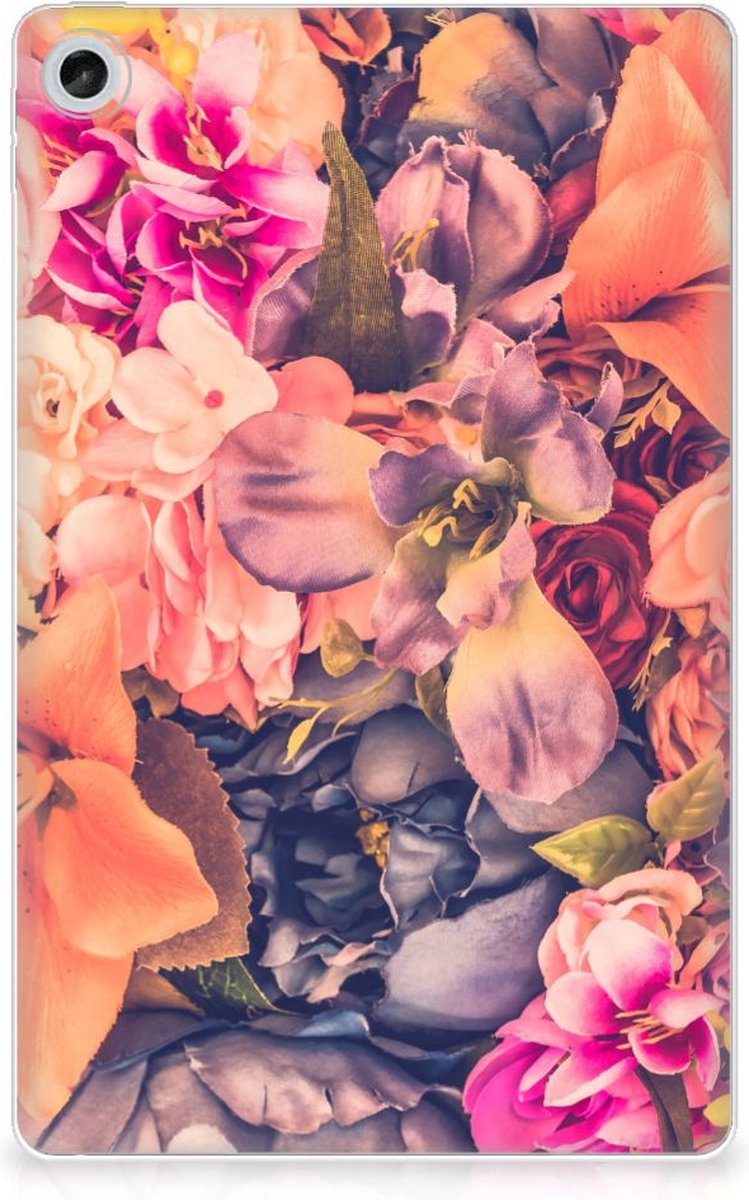 Lenovo Tab M10 Plus (3e generatie) Siliconen Hoesje Bosje Bloemen