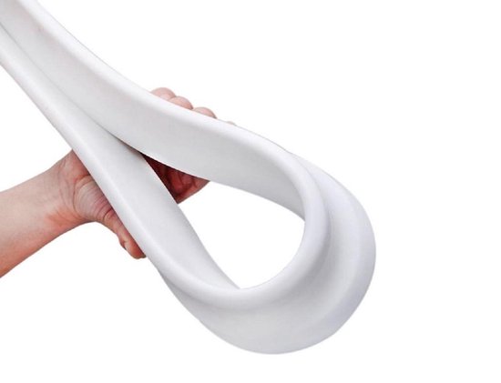 Zuignap Siliconen Drempel Waterdam, Opvouwbare douchebarrière en waterretentiesysteem, Afdichtstrip voor badkamerhouder Blijf droog Houder voor natte en droge scheiding, 300 cm