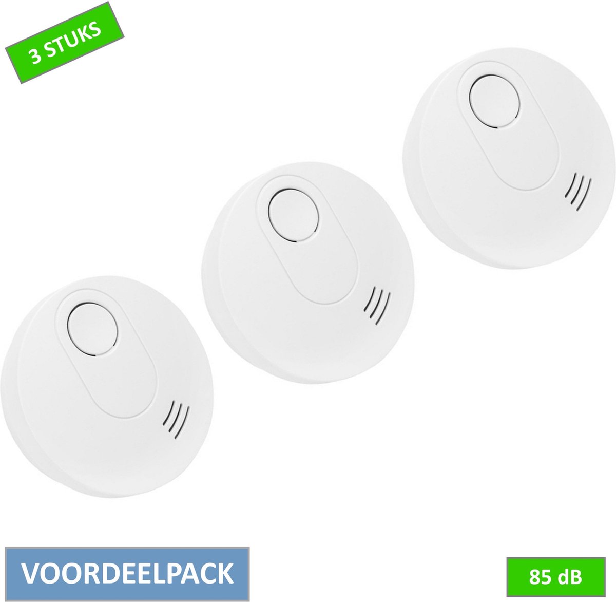 Smartwares Optische Rookmelder - FSM-12100 - 10 jaar batterij - 3 stuks