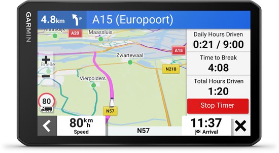 Garmin Dezl LGV710 - Navigatiesysteem vrachtwagen - Speciale vrachtwagen  routes - Live... | bol