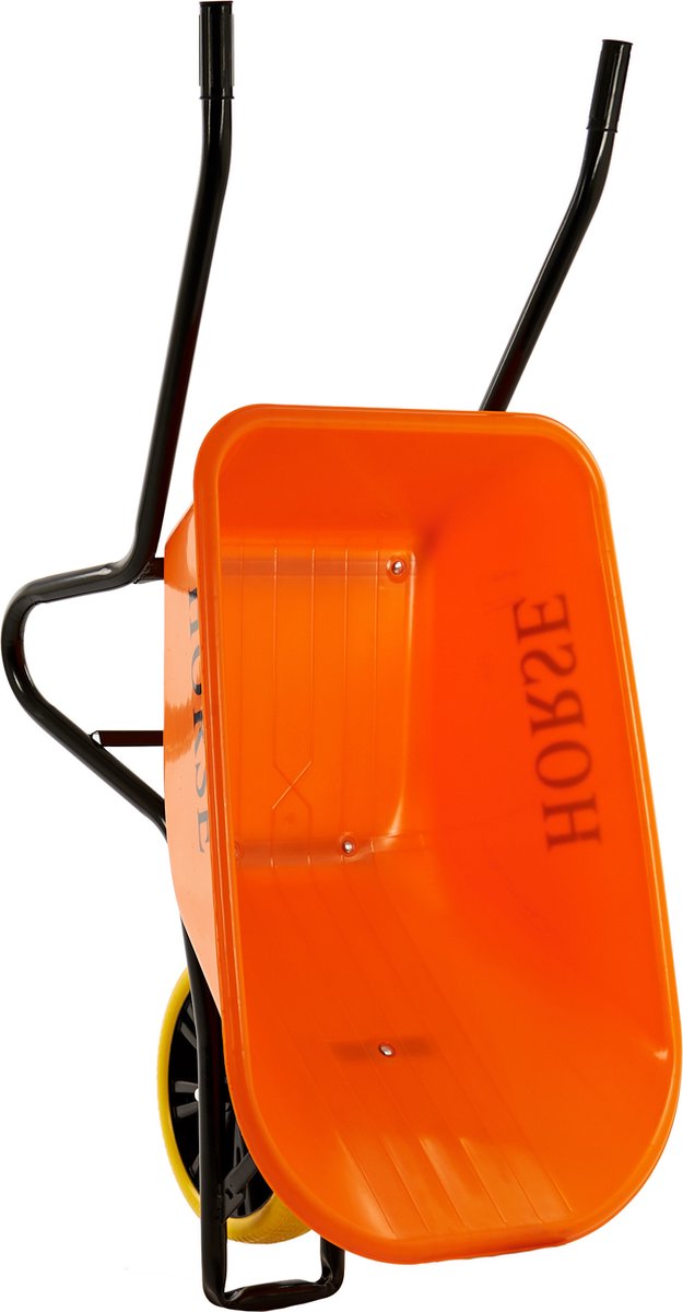 Horse Kruiwagen met antilek band - Gemonteerd geleverd - kruiwagen oranje - kruiwagen 100 liter van Merkloos	 — afbeelding 3