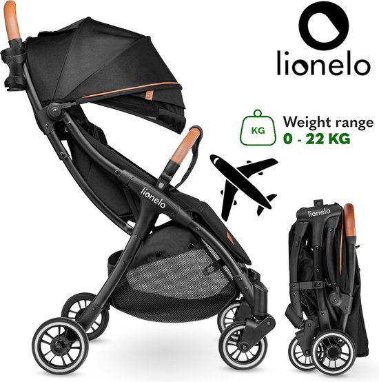 Product: Lionelo Buggy Julie One - Kinderwagen Premium - automatisch opvouwen - compact voor in het vliegtuig - tot 22 kg, van het merk Lionelo