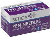 Betica pennaalden - 6MM x 32G - 100 stuks