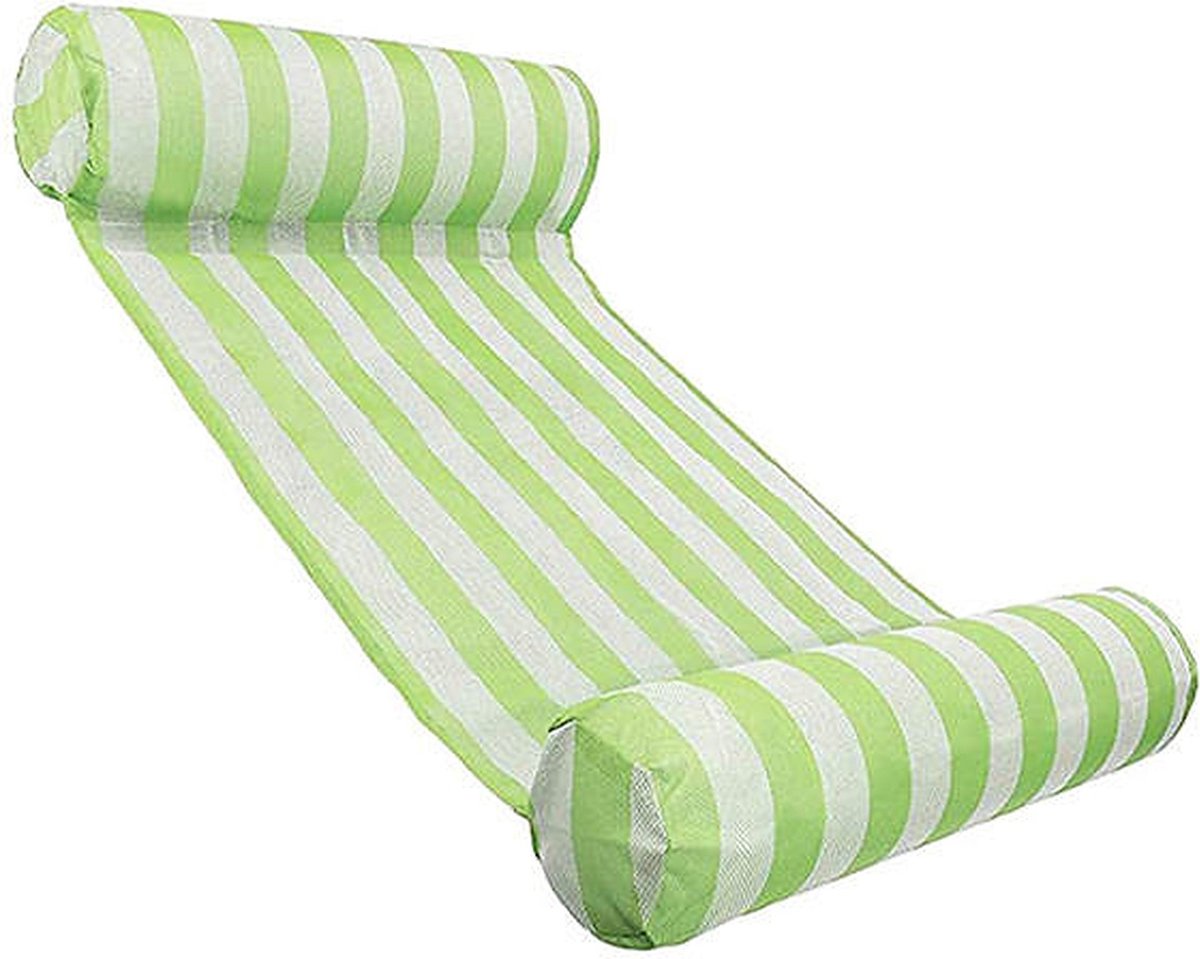 J.E Luxe Waterhangmat - Luchtmatras Zwembad - Opblaasbare Hangmat - Groen