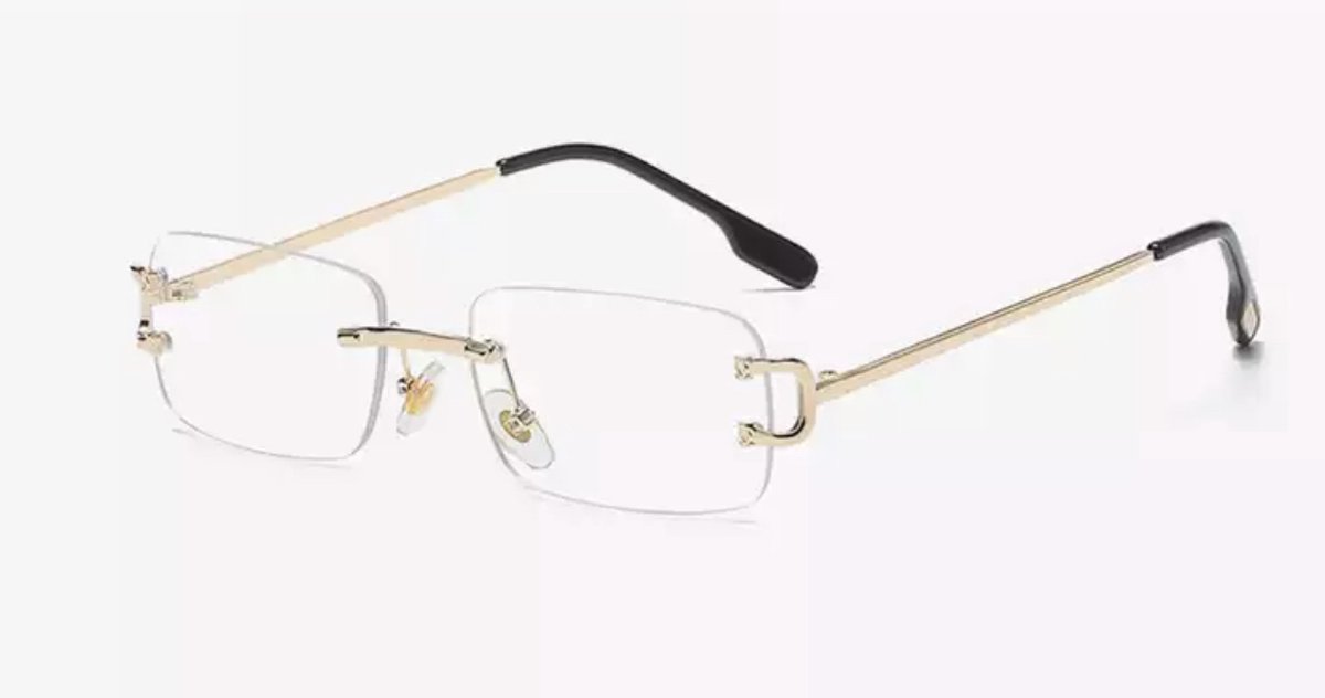 Heren zonnebrillen - Gold Clear - Dames zonnebrillen - Sunglasses - Luxe design - U400 protection - HD