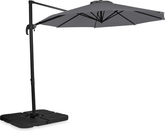 VONROC Premium Zweefparasol Ø300cm – Duurzame parasol combi set incl.... | bol.com