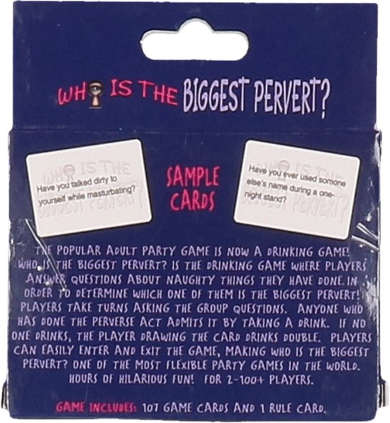 Who's The Biggest Pervert Adult Drinking Card Game - Naughty Party Game For 18+ Groups - View #10
