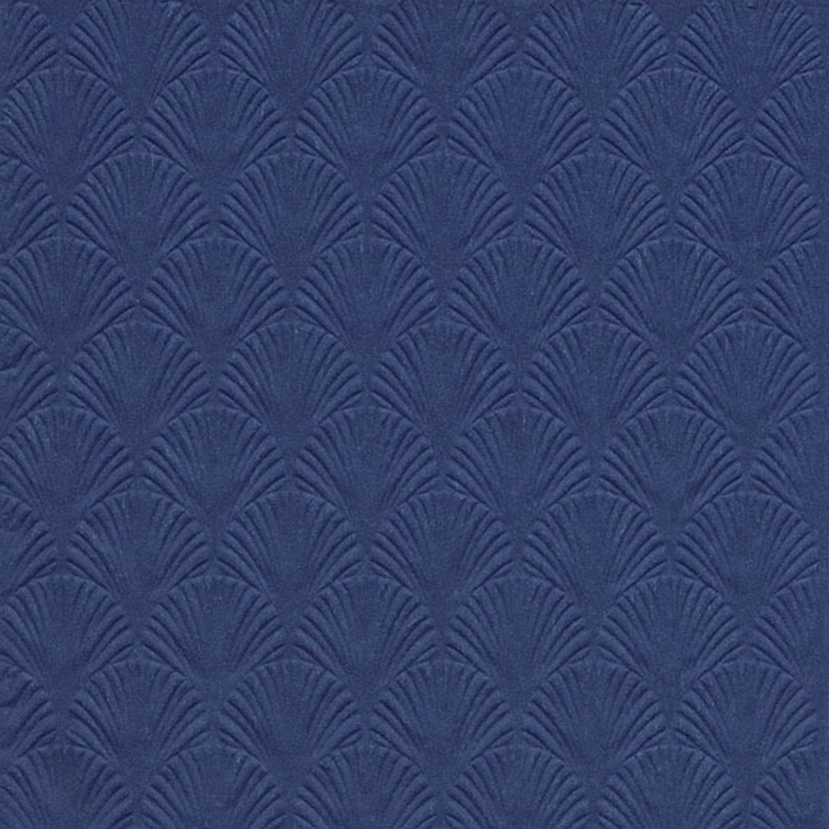 Ihr Servet Luxe - 32x - 3-laags - met schub patroon - blauw - 33 x 33 cm