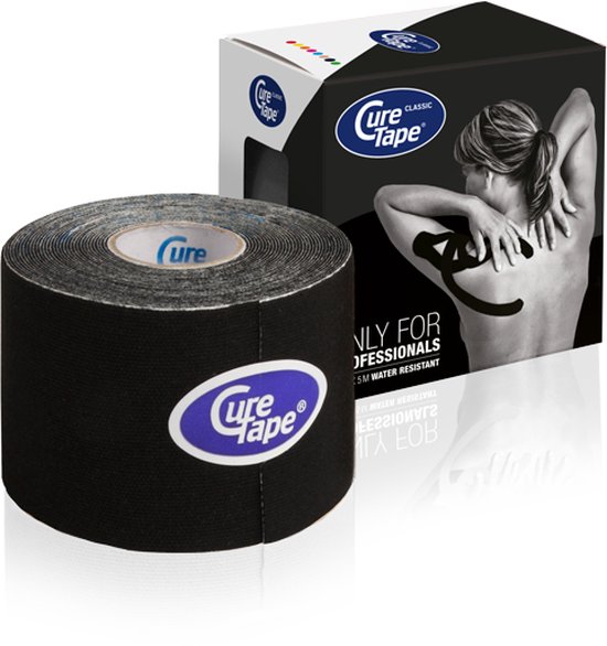 CureTape® Classic - Zwart - Kinesiotape - Elastische tape - 5cm x 5m