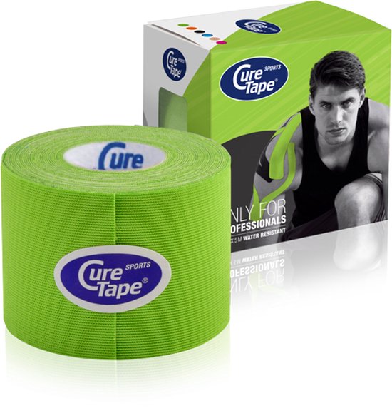 CureTape® Sports - Lime - Kinesiotape - Extra kleefkracht - 5 cm x 5 m - CureTape