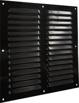 Weha grille plat plaque 300x300mm, aluminium noir