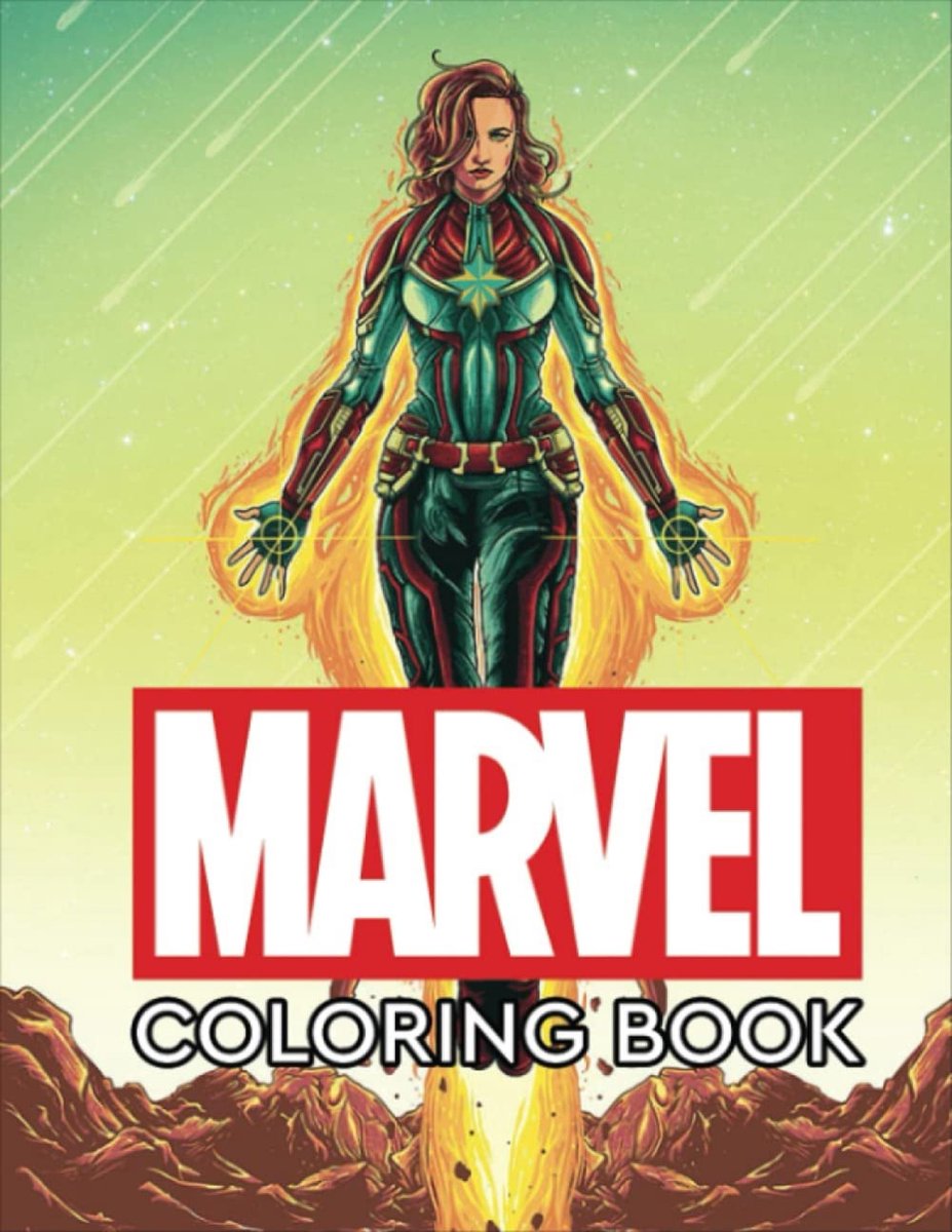 Marvél Coloring Book: Super Heroes Illustrations for Kids and Adults ...