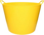 Seau souple / panier à linge rond jaune 43 litres - Paniers de rangement