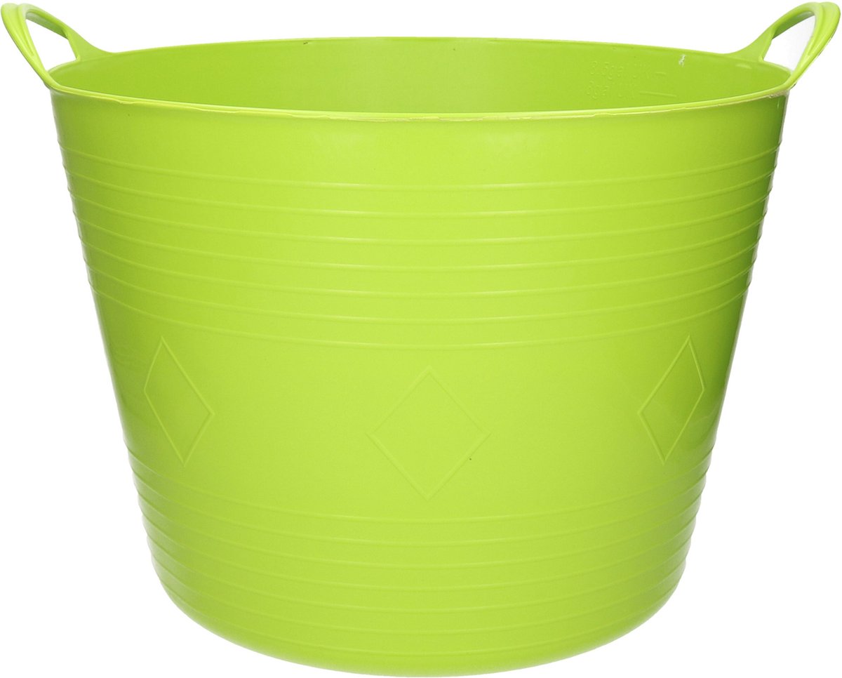 Goedkoopste Flexibele kuip - 40 liter - felgroen - kunststof - D45 cm - emmer - wasmand