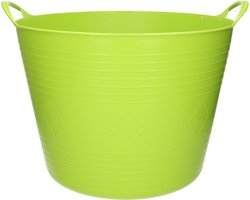 Flexibele kuip - 40 liter - felgroen - kunststof - D45 cm - emmer - wasmand