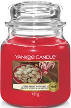 Yankee Candle - Pot Medium Moulins à vent à la menthe poivrée