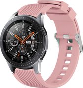 Siliconen bandje - geschikt voor Huawei Watch GT / GT Runner / GT2 46 mm / GT 2E / GT 3 46 mm / GT 3 Pro 46 mm / GT 4 46 mm / Watch 3 / Watch 3 Pro / Watch 4 / Watch 4 Pro - roze