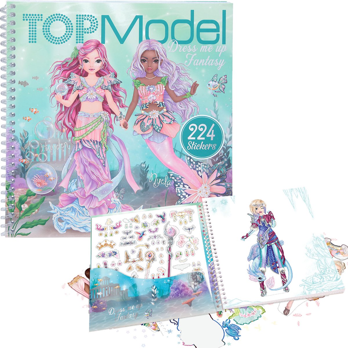 Libro De Calcomanías Dress Me Up Big Summer Feeling - 24 Páginas, Con Pegatinas De Ropa Y Accesorios, Para Niñas A Partir De 6 Años