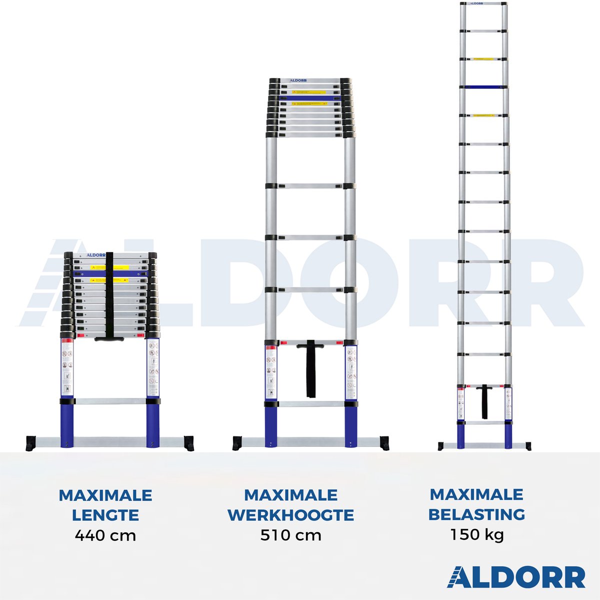 Accroche pour échelle télescopique (4,4m 4,8m 5,2m) - Aldorr