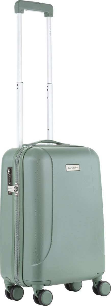 CarryOn Skyhopper Handbagage Koffer 55cm – 32 Ltr Trolley met TSA-slot en OKOBAN - Olijf - CarryOn
