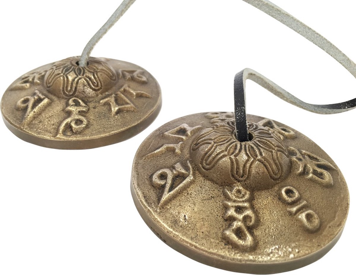 Tingsha Bell  Dragon Tibetan Signs - Small