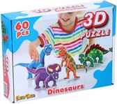 Puzzel - 3D Dinosaurus Editie - 60 stks