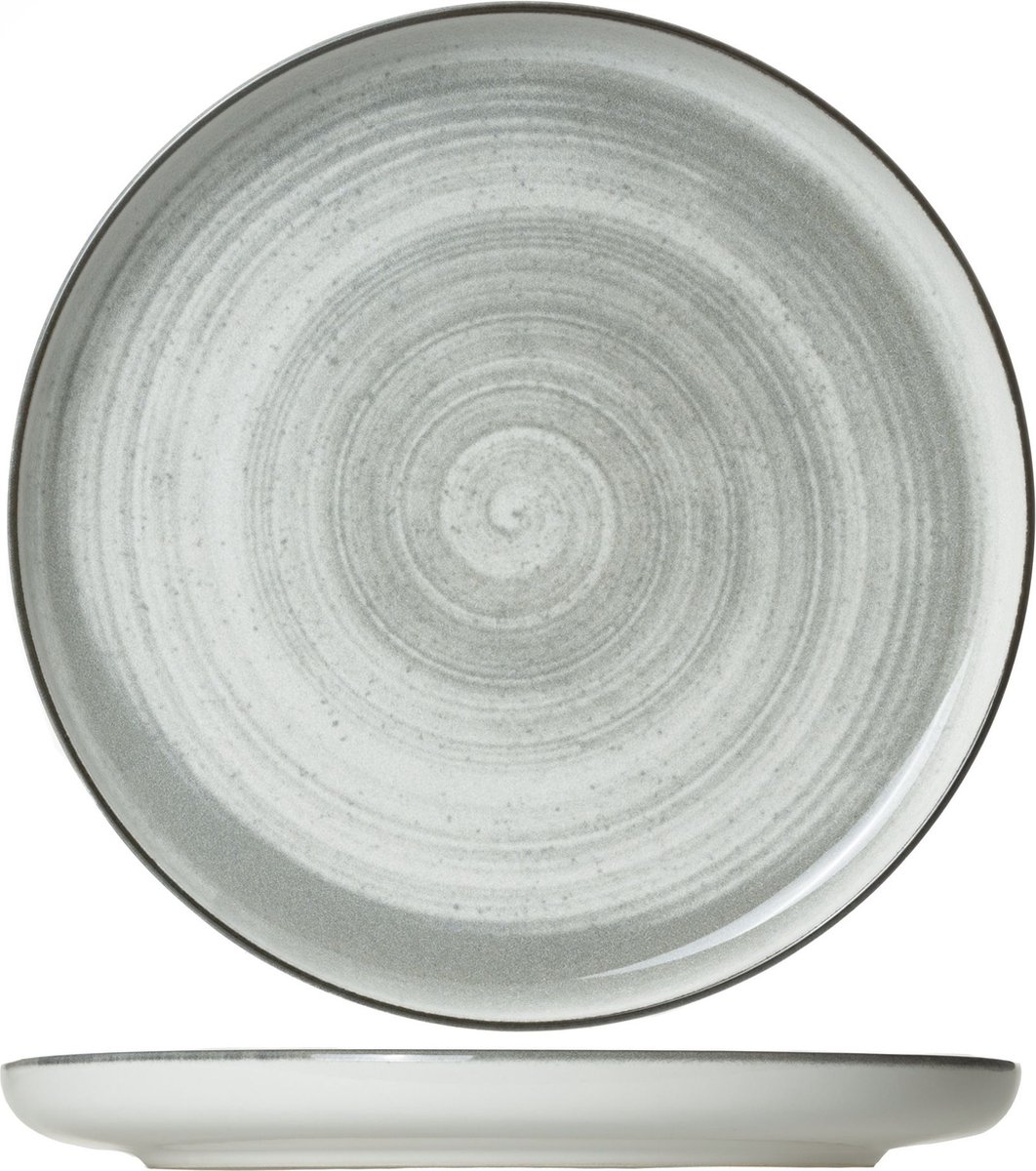Cosy & Trendy Dinerbord Baltic Grijs Ø 27 cm - Aardewerk - Vaatwasser- & Magnetronbestendig