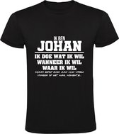 Johan Heren t-shirt | verjaardagkado | verjaardag kado | grappig | jarig | cadeau | Zwart