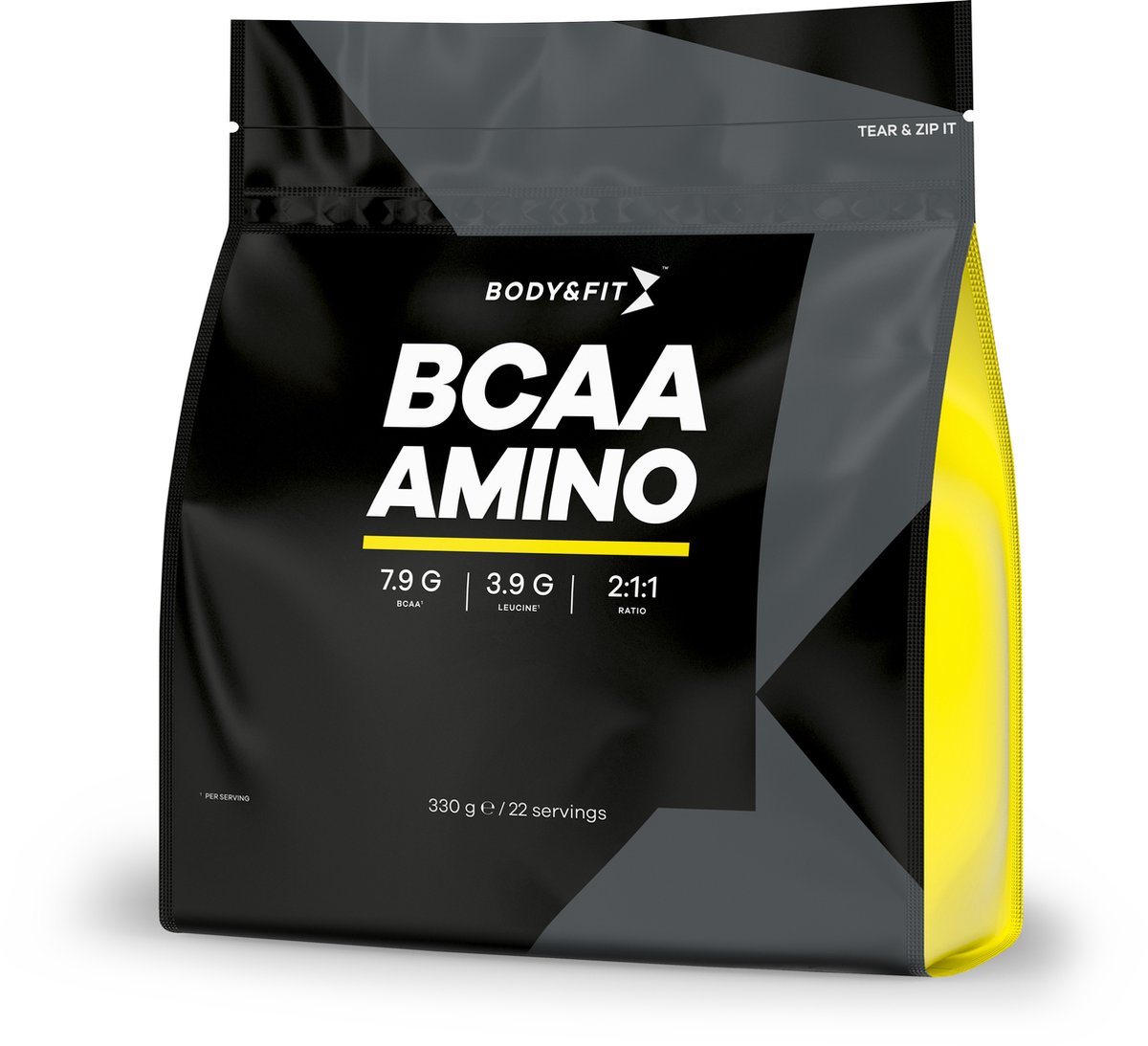 Body & Fit BCAA Amino - Aminozuren - 2:1:1 BCAA - Sinaasappel & Mango - 330 gram (22 doseringen) - Body & Fit
