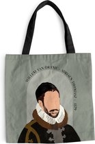 Sac bandoulière - Sac de plage - Shopper Pastel - Willem van Oranje - Vert - Maîtres anciens - 40x40 cm - Sac en coton