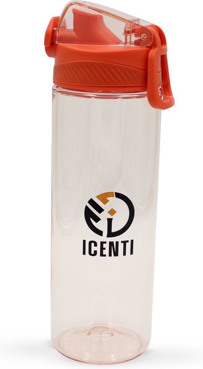 Icenti - Drinkfles - Waterfles - Fruitfilter - Vaatwasser Proof - 620ML - Rood - Sport -School - Tritan - BPA vrij